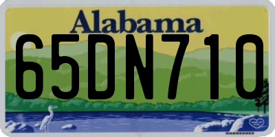 AL license plate 65DN710