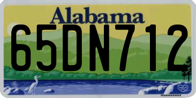 AL license plate 65DN712