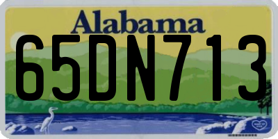 AL license plate 65DN713