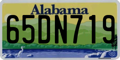 AL license plate 65DN719