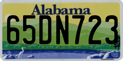 AL license plate 65DN723