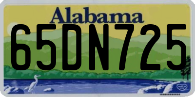 AL license plate 65DN725