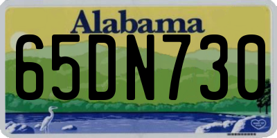 AL license plate 65DN730