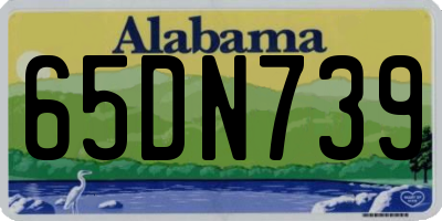 AL license plate 65DN739