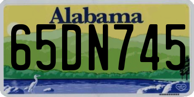 AL license plate 65DN745
