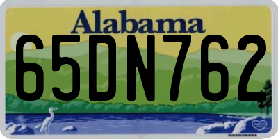 AL license plate 65DN762
