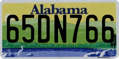 AL license plate 65DN766