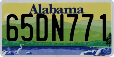 AL license plate 65DN771