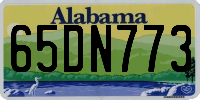 AL license plate 65DN773