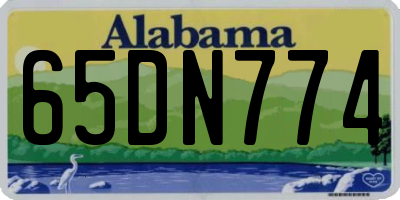 AL license plate 65DN774