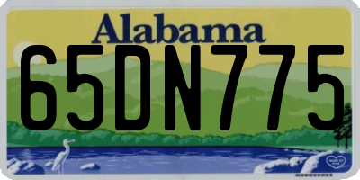AL license plate 65DN775