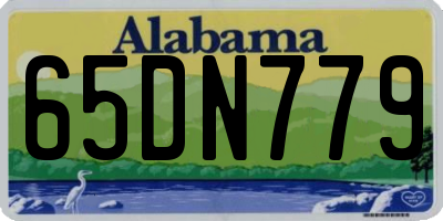 AL license plate 65DN779