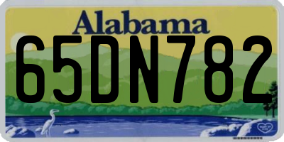 AL license plate 65DN782