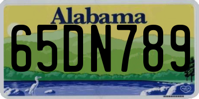 AL license plate 65DN789