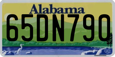 AL license plate 65DN790