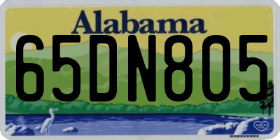 AL license plate 65DN805