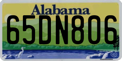 AL license plate 65DN806