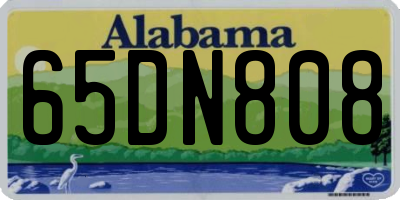 AL license plate 65DN808