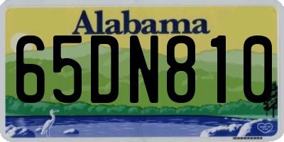 AL license plate 65DN810