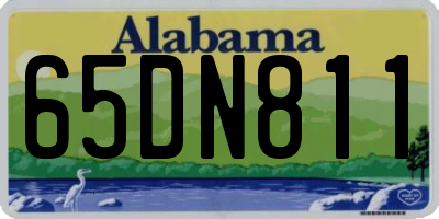 AL license plate 65DN811