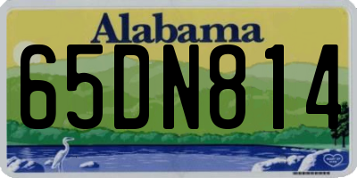 AL license plate 65DN814