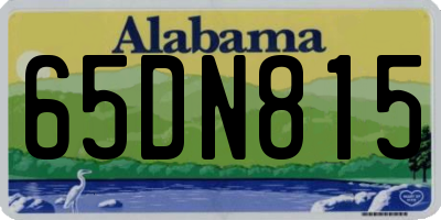 AL license plate 65DN815