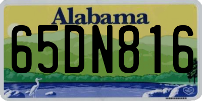 AL license plate 65DN816