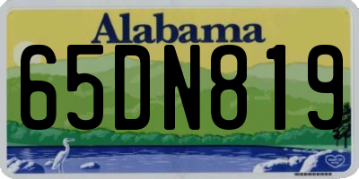 AL license plate 65DN819