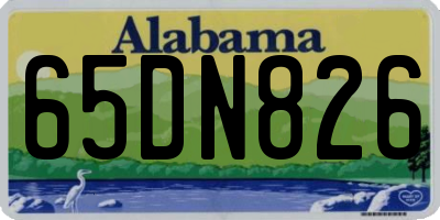 AL license plate 65DN826