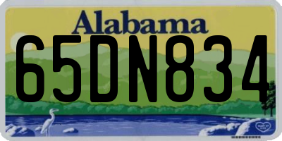 AL license plate 65DN834