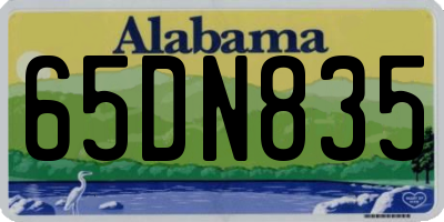 AL license plate 65DN835