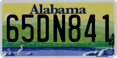 AL license plate 65DN841