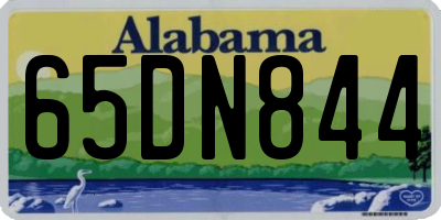 AL license plate 65DN844