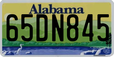 AL license plate 65DN845