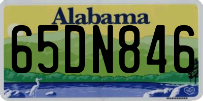 AL license plate 65DN846