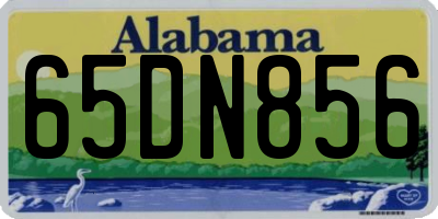 AL license plate 65DN856