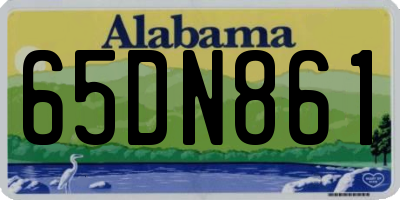 AL license plate 65DN861