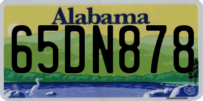 AL license plate 65DN878