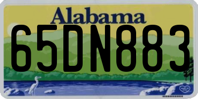 AL license plate 65DN883