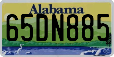 AL license plate 65DN885