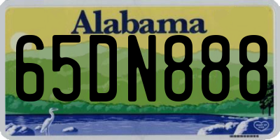 AL license plate 65DN888