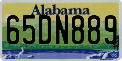 AL license plate 65DN889