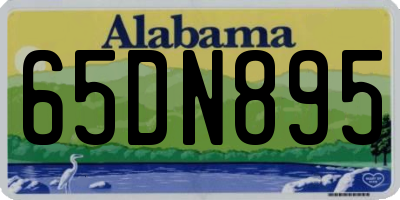 AL license plate 65DN895