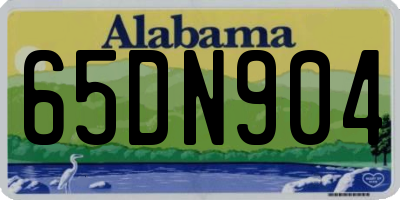 AL license plate 65DN904