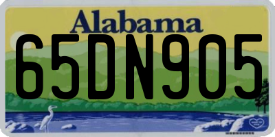 AL license plate 65DN905