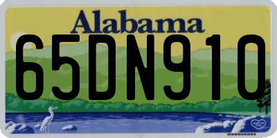 AL license plate 65DN910