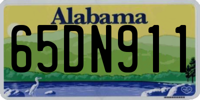 AL license plate 65DN911