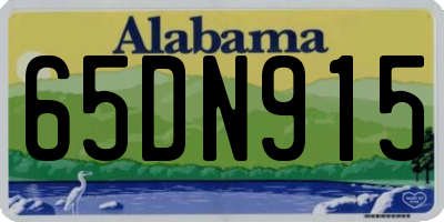 AL license plate 65DN915