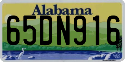 AL license plate 65DN916