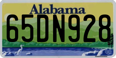 AL license plate 65DN928